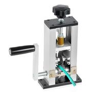 CREWORKS Manual Wire Stripper Machine, 1.5-25 mm Cable Stripper Machine, Cable Stripper for 0.06"-0.98" Scrap Wire Leftover Cable, Copper Wire Stripping Machine with 2 Feed Hole Plates for Power Drill