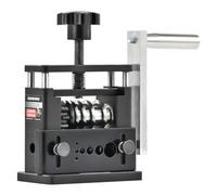 CREWORKS Manual Wire Stripping Machine, Drill Powered Wire Stripper Machine with 6 Channels 5 Blades, Portable Cable Stripper Tool with Hand Crank for 3.4 5 7 10 12 17 mm Scrap Copper Cables Recycling