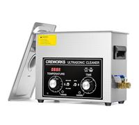 CREWORKS Ultrasonic Cleaner 6.5L with Mechanical Timer&Heater,300W Heating Power Commercial Sonic Cleaner, Ultrasonic Cavitation Machine for Jewelry Glasses Watch Dentures Small Parts