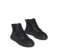 Crewson Padded Ankle Boots in Leather Black