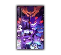 Crezura Pokémon (Ghost Type) Framed Wall Art 60 x 40 cm - Ready to Hang Anime Décor
