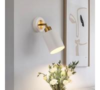 CRFASIBE 360°Rotatable Wall Sconce, Swive Industrial Metal Reading Lamp
