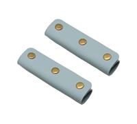 CRFFZ 1 Pair Soft PU Leather Handles Sleeve Handle Protectors Soft Grip Wallet Strap Covers for Luggage Purses and Bags Luggage Protector