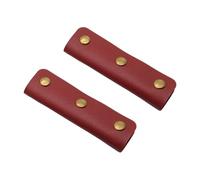 CRFFZ 1 Pair Soft PU Leather Handles Sleeve Handle Protectors Soft Grip Wallet Strap Covers for Luggage Purses and Bags Luggage Protector
