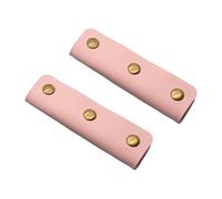 CRFFZ 1 Pair Soft PU Leather Handles Sleeve Handle Protectors Soft Grip Wallet Strap Covers for Luggage Purses and Bags Luggage Protector