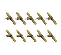 CRFFZ 10Pcs Helicopter Rod Compatible T Rigs Systems Shock Proof Nylon Materials Rigged for Large Fish in Current Water Fishing Rigs