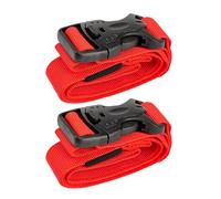 CRFFZ 2Pcs Adjustable Nylons Cargo Tie Down Luggages Lashes Belt Strap Nylons Buckle Strap Outdoor Travel Camping Tool Cargo Tie Down Lashes Belt Adjustable Fastening Light Weights