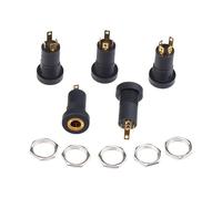 CRFFZ 392A 3.5Mm Stereo Headphone Plug Socket Music Video Plug Panel Mount Type for Electronics Enthusiasts Easy to Use Insulated Sound Port