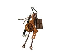 CRFFZ Creative Bagel Chocolate Bag Charm Rope Keychain Accessory Lightweight Practical Bags Pendant for Backpacks and Keys Bagel Chocolate Keychain