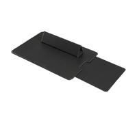CRFFZ Foldable PU Leather Tablet Stand with Slip-Proof Base Portable for Better Viewing Laptop Stand Portable Foldable with Expandable Mouses Pad