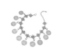 CRFFZ Gypsy Coin Tassels Anklet Chain Retro for Women Stylish Barefoot Sandals Jewelry Accessory Elegant Foot Jewelry