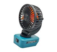 CRFFZ Highly Efficiency Cooling Fan for 18V / 20V BL1860.BL1850, BL1840, Battery Foldable Fan with Double USB Port for Camping Travel