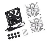 CRFFZ Large 120mm Computer Fan with Hydraulic Bearing 52CFM Airflows and Anti Shock Pad for Efficient Heat Dissipation Industrial Cabinet Cooling Fan