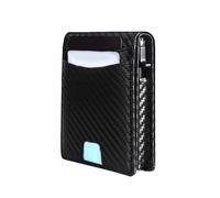 CRFFZ Modern Leather Wallet for Men Closure Swiping Blocking Technology Card Holder Secure Wallet for Safe Card Swiping Blocking