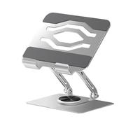 CRFFZ Portable Foldable Holder Rotating Tablets Stand with Ergonomic Height Tilts Control for Artists and Students Foldable Laptop Stand