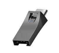 CRFFZ Portable USB and Type C Microed Card Reader USB a and Type C Port with Hiddened Slot Design and Alloy Shell Camera Card Reader