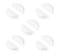 CRFFZ Premium Soft Gel Nose Pad Compatible for D Shape Frame Intelligent Glasses Sweatproof Eyewears Comfort Enhancers Lightweight Nose Cushions