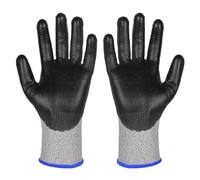 CRFFZ PU Coated Work Gloves Breathable for Construction Heavy Duty Labor and Protective and Rough Handling Breathable Antislip Gloves