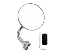 CRFFZ Rustproof Retro Styles Silver Front Rearview Mirroring Suitable for Classical Car Restoration with Wide Angled View Collector Car Mirroring Weather Resistant