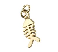 CRFFZ Stylish Alloy Fishbone Pendant Charm Ergonomic Bag Jewelry Decoration Practical Fashionable Gift Fishbone Pendant for Bags