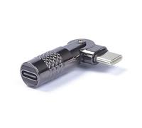 CRFFZ Type C Chargings Adapter 60W 90 Degree for Charging Female to Male for Home Right Angled USB C Adapter