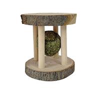 CRFFZ Wood Treats Chew Toy Rolling Blocks Roller Toy Care for Rabbits Squirrels Small Pet Hamster Treats Chews for Gerbils Dwarf Hamsters Syrian Hamsters Rabbits Small Pigs