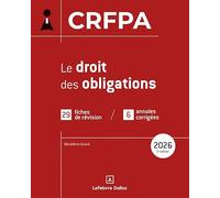 CRFPA 2026 - Le droit des obligations. 3e éd.