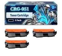 CRG-051 Toner Cartridge Compatible for Canon i-SENSYS LBP-162dw MF264dw MF264dw II MF267dw MF267dw II MF269dw Printers, With Chip Large Capacity 1400 Pages (3 Pack Black)