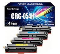 CRG-054H 4-Pack Toner Set Black Cyan Magenta Yellow For Canon LBP623Cdw MF645Cx LBP622Cdw MF644Cdw LBP621Cw MF643Cdw MF642Cdw MF641Cdw, Black 3,100 Color 2,300 Each