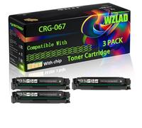 CRG-067 Compatible for Canon Toner Cartridge with Chip i-SENSYS LBP631Cw LBP633Cdw MF651Cw Printers (3 Pack Black)