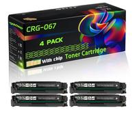 CRG-067 Compatible for Canon Toner Cartridge with Chip i-SENSYS MF655Cw MF655Cx MF657Cdw Printers (4 Pack Black)