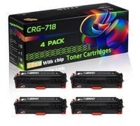 CRG-718 Compatible for Canon Toner Cartridges with Chip i-SENSYS MF8540Cdn LBP7680Cx MF8330Cdn MF8550Cdn MF720 MF8340Cdn MF8580Cdn MF724Cdw Printers (4 Pack Black)