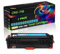 CRG-718 Compatible for Canon Toner Cartridges with Chip i-SENSYS MF8540Cdn LBP7680Cx MF8330Cdn MF8550Cdn MF720 MF8340Cdn MF8580Cdn MF724Cdw Printers (1 Pack Cyan)