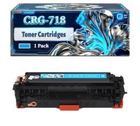 CRG-718 Toner Cartridges Compatible for Canon i-SENSYS LBP7200Cdn MF726Cdw MF8360Cdn LBP7210Cdn MF728Cdw MF8380Cdw LBP7660Cdn MF729Cx Printers, With Chip Large Capacity 4400 Pages (1 Pack Cyan)