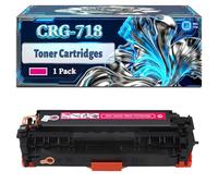 CRG-718 Toner Cartridges Compatible for Canon i-SENSYS LBP7200Cdn MF726Cdw MF8360Cdn LBP7210Cdn MF728Cdw MF8380Cdw LBP7660Cdn MF729Cx Printers, With Chip Large Capacity 4400 Pages (1 Pack Magenta)