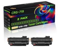 CRG-719 Compatible for Canon Toner Cartridges with Chip i-SENSYS LBP6670dn LBP6650dn Printers (2-Pack Black)