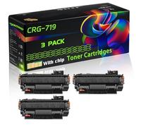 CRG-719 Compatible for Canon Toner Cartridges with Chip i-SENSYS LBP6670dn LBP6650dn Printers (3 Pack Black)