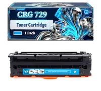 CRG 729 Toner Cartridge Compatible for Canon I-Sensys LBP-7010C LBP-7018C Printers, With Chip Large Capacity 1200 Pages (1 Pack Cyan)
