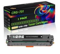 CRG-731 Compatible for Canon Toner Cartridges with Chip i-SENSYS LBP7100 MF620C MF8230Cn LBP7100Cn MF623Cn MF8280Cw LBP7110 MF628Cw LBP7110Cw Printers (1 Pack Black)