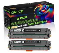 CRG-731 Compatible for Canon Toner Cartridges with Chip i-SENSYS LBP7100 MF620C MF8230Cn LBP7100Cn MF623Cn MF8280Cw LBP7110 MF628Cw LBP7110Cw Printers (2 Pack Black)