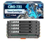 CRG-731 Toner Cartridges Compatible for Canon i-SENSYS MF600 MF620 MF623 MF623cn MF628 Printers, With Chip Large Capacity 2400 Pages (4 Pack Black)