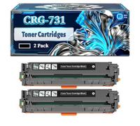 CRG-731 Toner Cartridges Compatible for Canon i-SENSYS MF628cw MF8200 MF8230CN MF8280CW Printers, With Chip Large Capacity 2400 Pages (2 Pack Black)