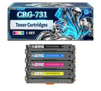 CRG-731 Toner Cartridges Compatible for Canon i-SENSYS MF628cw MF8200 MF8230CN MF8280CW Printers, With Chip Large Capacity 2400 Pages (4-Pack BK/C/M/Y)