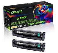 CRG045 Compatible for Canon Toner Cartridge with Chip i-SENSYS MF633Cdw MF634Cdw MF635Cx Printers (2 Pack Black)
