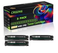 CRG046 Compatible for Canon Toner Cartridge with Chip i-SENSYS LBP-653Cdw LBP-654Cx MF-732Cdw MF-734Cdw Printers (3 Pack Black)