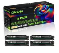 CRG046 Compatible for Canon Toner Cartridge with Chip i-SENSYS LBP-653Cdw LBP-654Cx MF-732Cdw MF-734Cdw Printers (4 Pack Black)