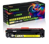 CRG046 Compatible for Canon Toner Cartridge with Chip i-SENSYS LBP653 LaserBase MF735 i-SENSYS LBP654 i-SENSYS MF735 MF734 Printers (1 Pack Yellow)