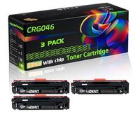 CRG046 Compatible for Canon Toner Cartridge with Chip i-SENSYS LBP653 LaserBase MF735 i-SENSYS LBP654 i-SENSYS MF735 MF734 Printers (3 Pack Black)