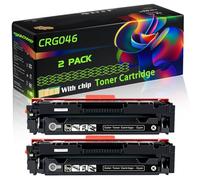 CRG046 Compatible for Canon Toner Cartridge with Chip i-SENSYS LBP653 LaserBase MF735 i-SENSYS LBP654 i-SENSYS MF735 MF734 Printers (2 Pack Black)