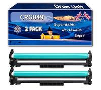 CRG049 Drum Unit Compatible for Canon i-SENSYS MF 110 Series MF 112 MF 112 wf MF 113 w imageCLASS MF 113 w Printers, High-Definition Printing Effect with Chip, 12000 Pages (2-Pack Black)